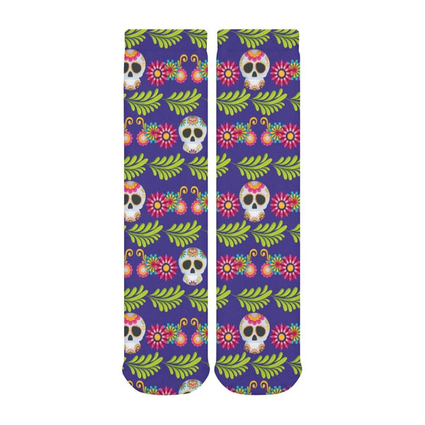 Mexican Skulls Thick Stockings