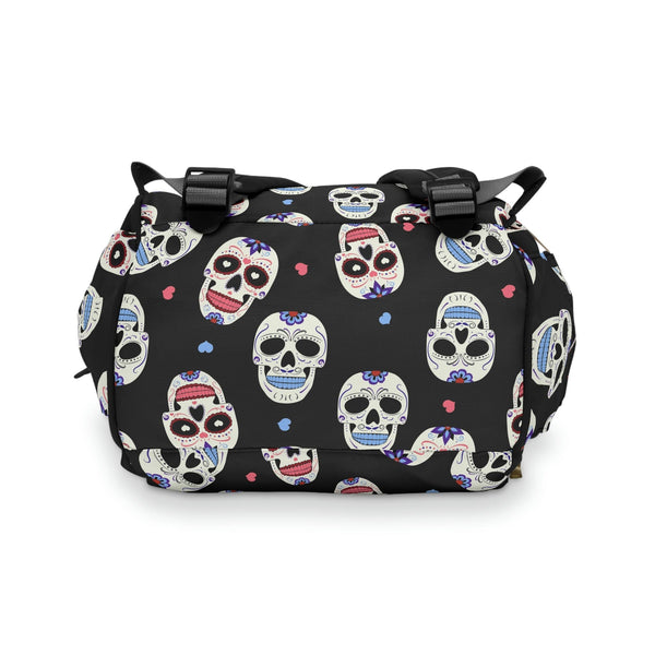 Mexican Sugar Skull Multifunctional Diaper Backpack