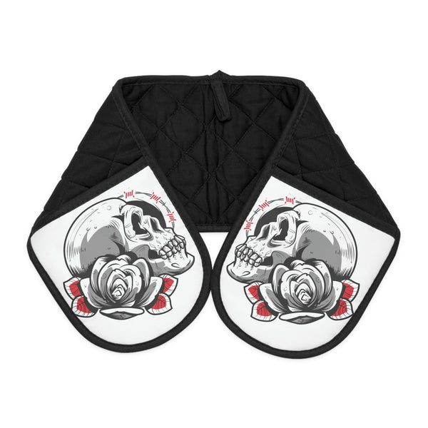 Skull Floral Oven Mitts