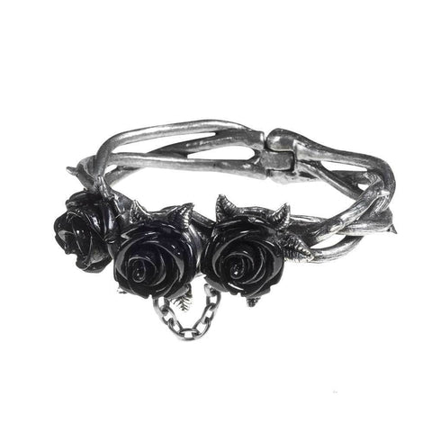 Thorny Vine Wild Black Rose Bracelet