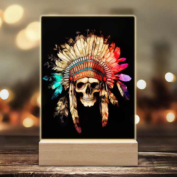 Indian Chief Headband Skull Light