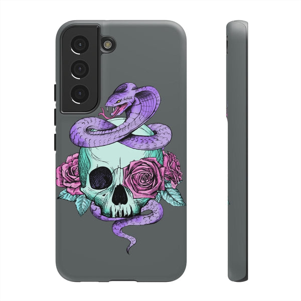Skull Snake Floral Cell Phone Tough Cases