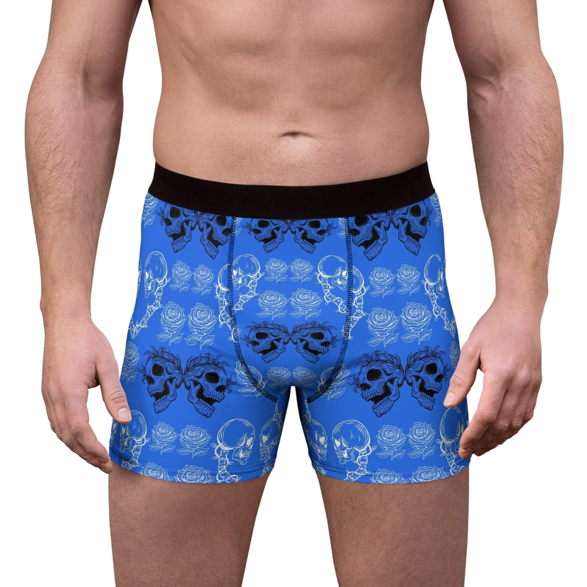 Men's Blue Skull Boxer Briefs – Everything Skull Clothing Merchandise ...