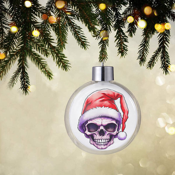 Skull Santa Spherical Christmas Ornament