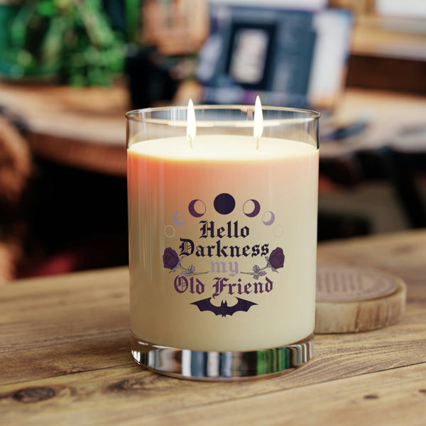 Hello Darkness My Old Friend Scented Candle - Full Glass 3 Scents