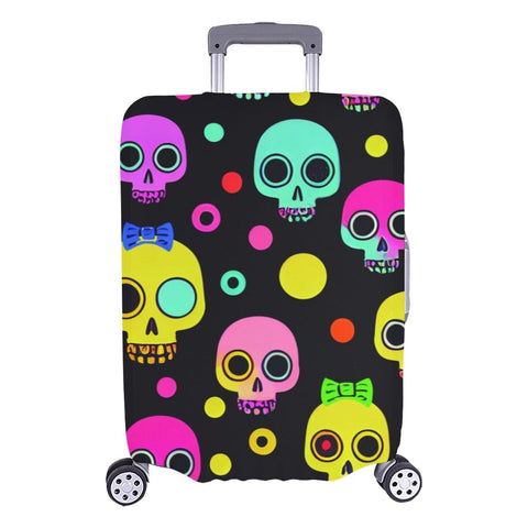 Colorful Skulls Luggage Cover 3 Sizes