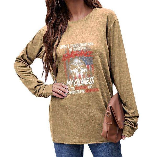 My kindness for weakness.. Women's Long Sleeve T-Shirt