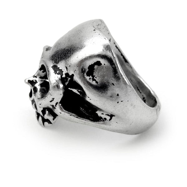 Skull Face of Death Fine English Pewter Ring - Skull Clothing and Accessories Skull only Merchandise