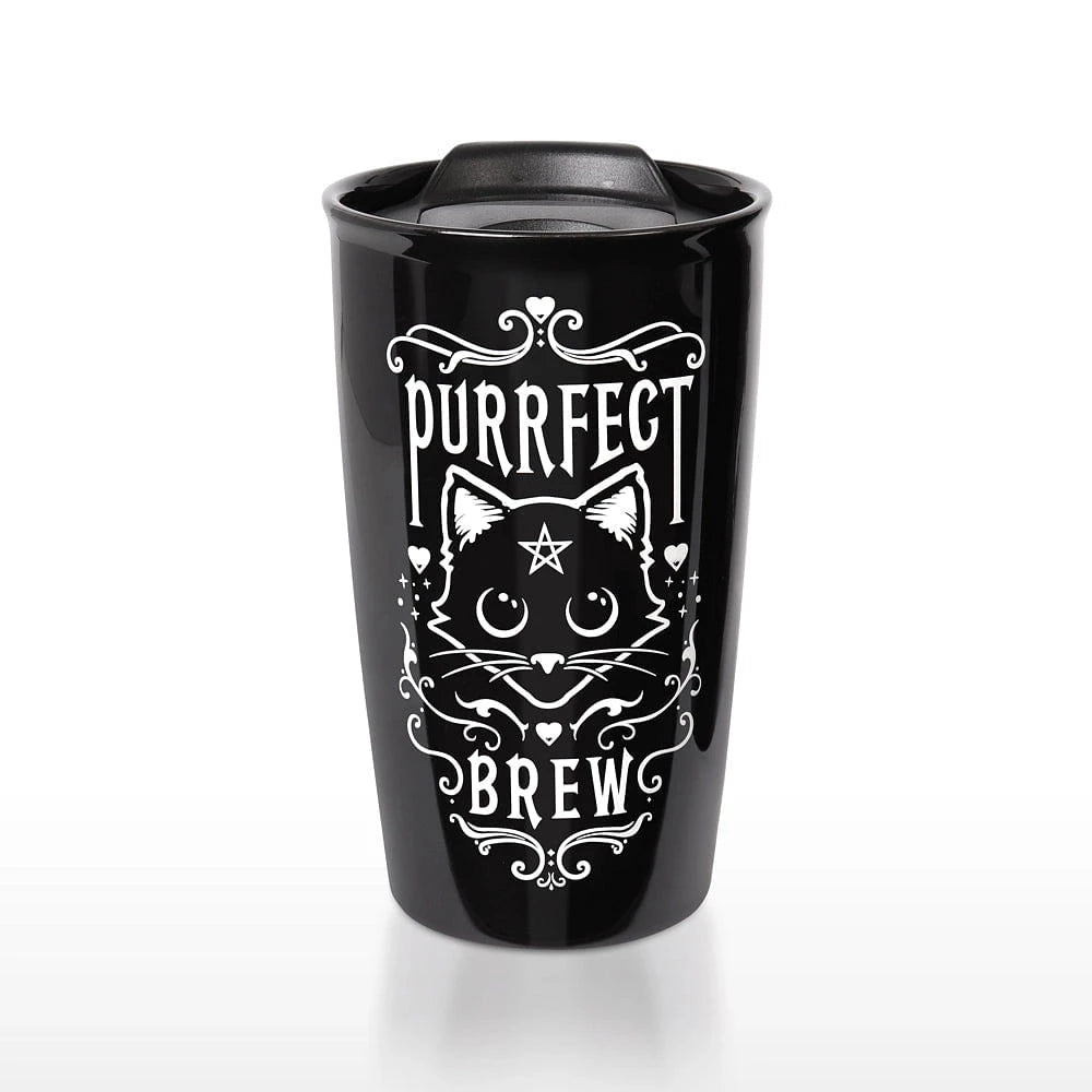 Black Cat Purrfect Brew Double Walled Mug