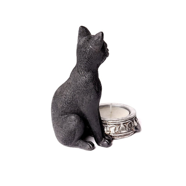 Black Cat Tea Light Holder