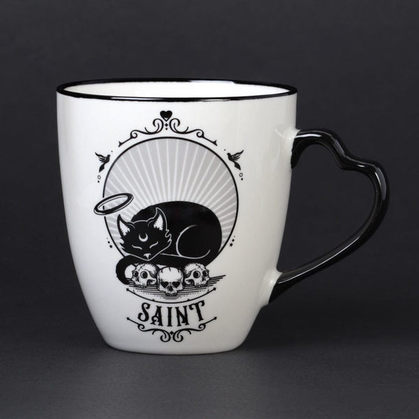 Cat Skulls Saint & Sinner Mug Set