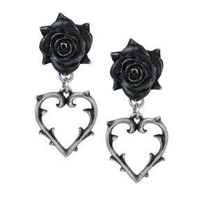 Wounded Rose Is For Love Earrings