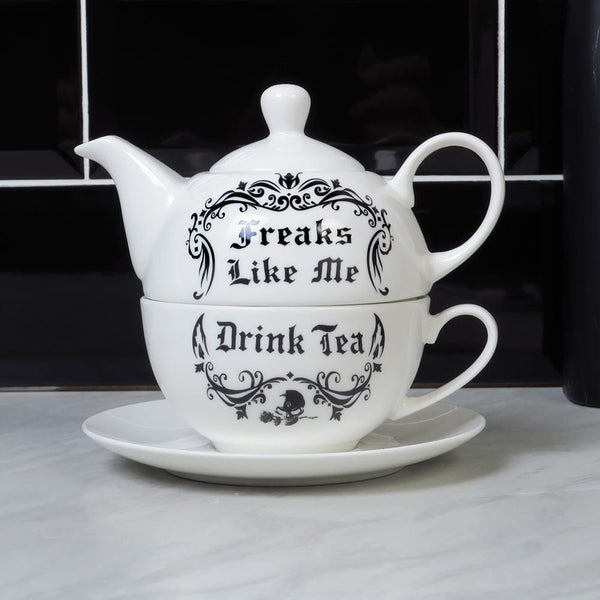 Freaks Like Me Drink Tea - Tea For One Set