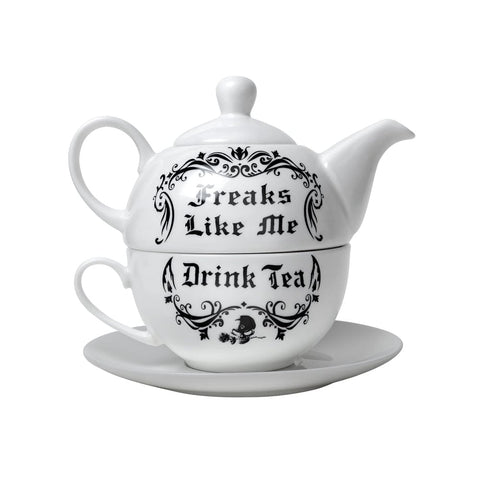 Freaks Like Me Drink Tea - Tea For One Set