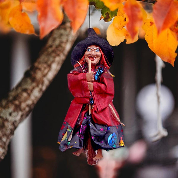 1Pc Hanging Witch Figurine Halloween Decoration