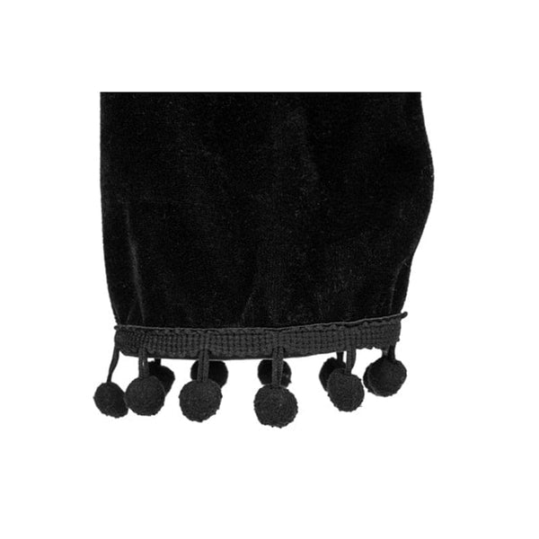 Gothic Black Velvet Short Steampunk Crop Jacket Long Sleeve