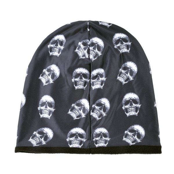 Skull Pattern For Men Winter Warm Beanie Thick Caps Unisex