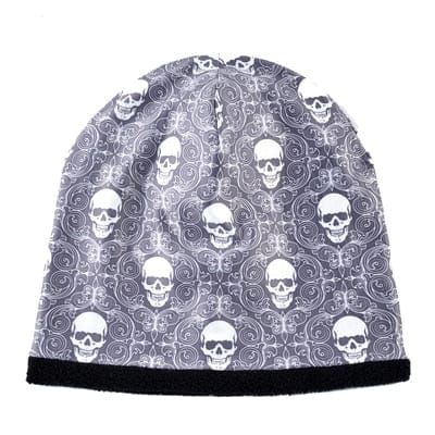Skull Pattern For Men Winter Warm Beanie Thick Caps Unisex