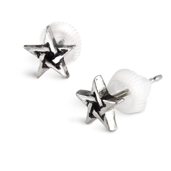 Miniature Pentagram Surgical Steel Earrings