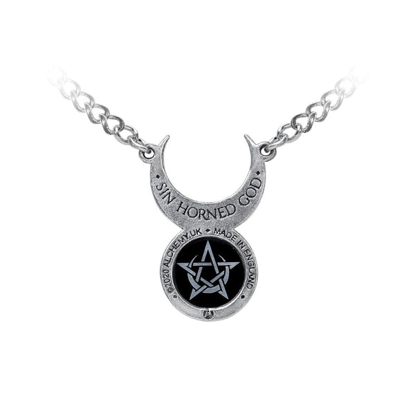 Gothic Moon Pentagram Pendant Necklace