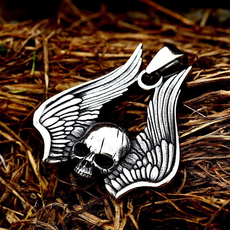 Skull Wings Stainless Steel Pendant Jewelry
