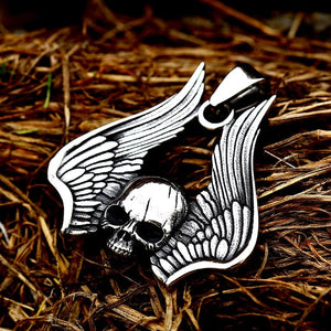 Skull Wings Stainless Steel Pendant Jewelry