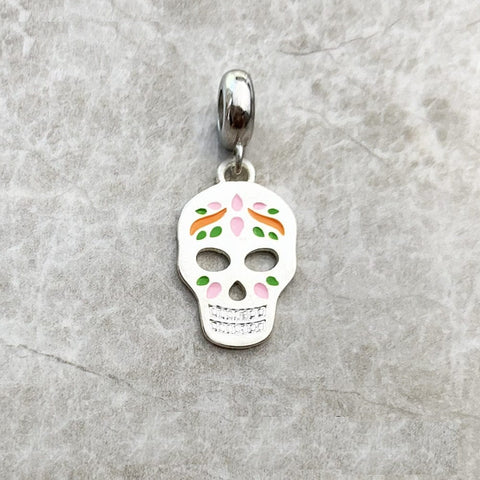 Mexican Skull Pendant Sterling Silver Jewelry