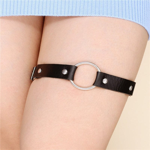 Women's Straps and O-ring Leg Garters 4 Colors