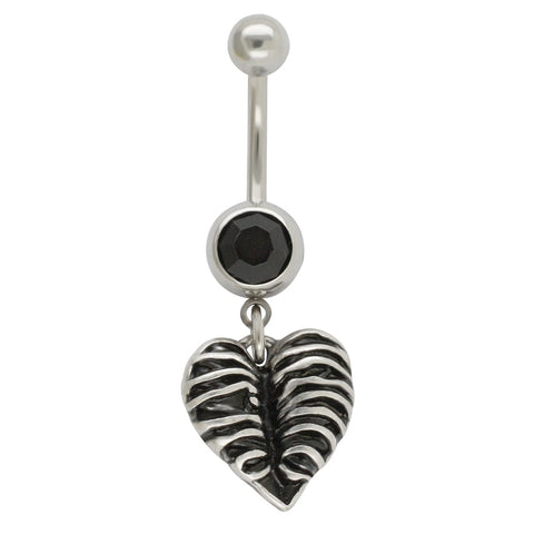 Women's Piercing Belly Button Ring Trend Goth Long Pendant Fashion