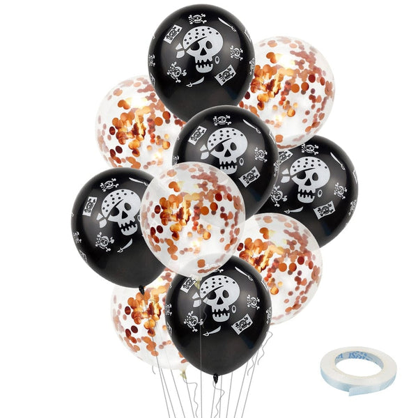 10pcs Skull Latex Balloons Party Decoration