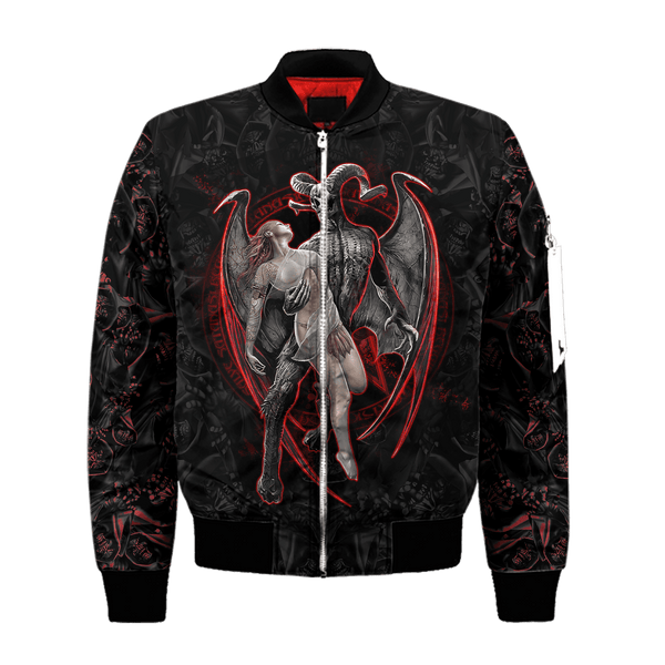 Men's Skull All over Printed Zip Casual Jacket 12 Patterns