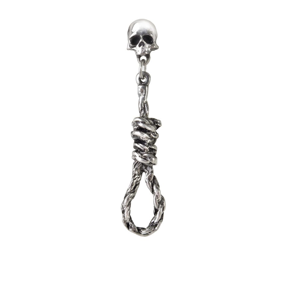 Skull Hang Man's Noose Earring
