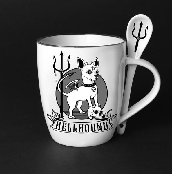 Skull Hellhound Mug & Spoon Set