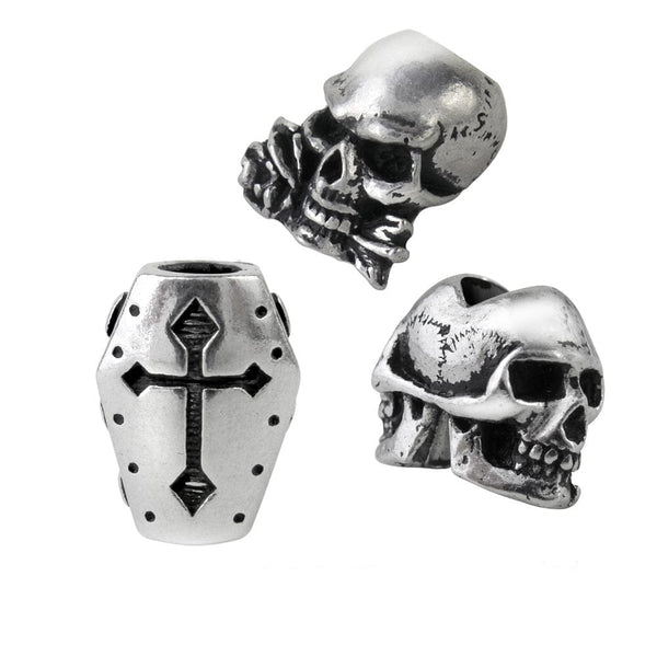 Skull Rose, Coffin, Alchamist Skull Beads