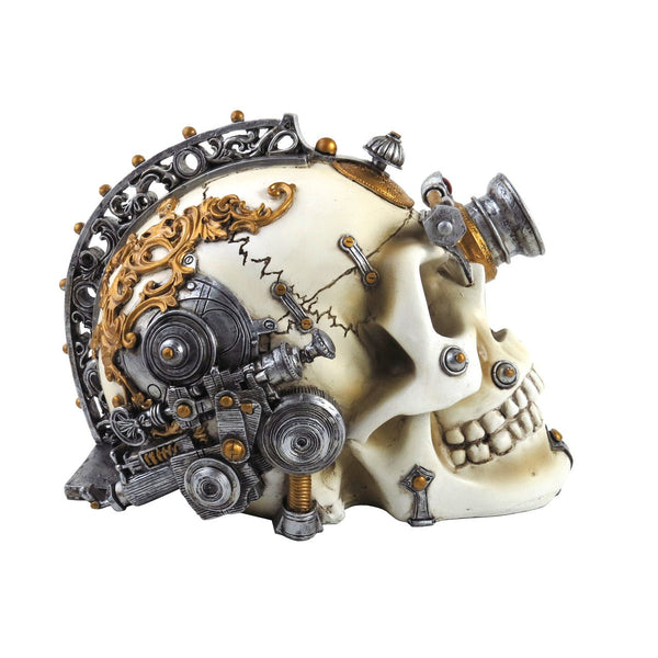 Steam-Cerebrum Skull Figurine for Home or Office