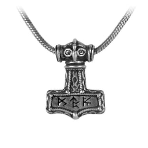 Thor's Hammer Pendant With Barrel Mount Top
