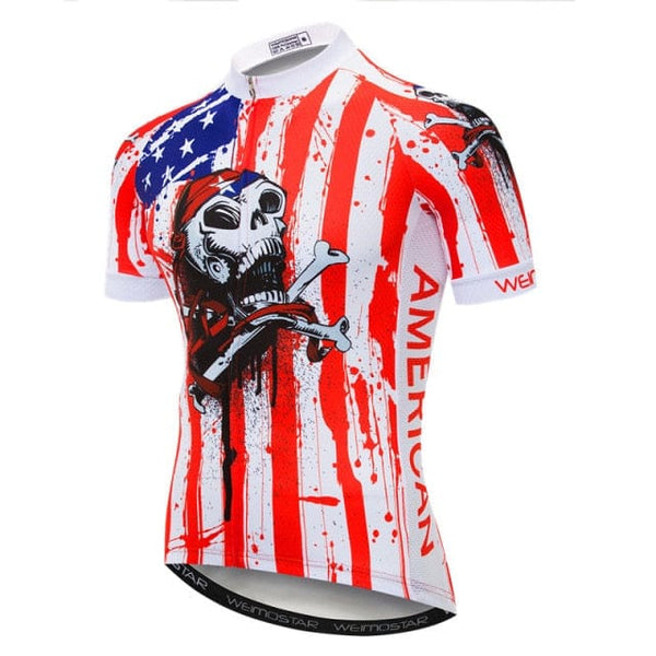 Skull Cycling Quick Dry Jersey Sport Wear 10 Patterns