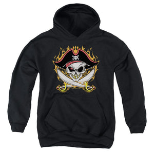Youth Pirate Skull Pullover Hoodie