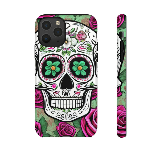Mexican Skull Floral Cell Phone Tough Cases