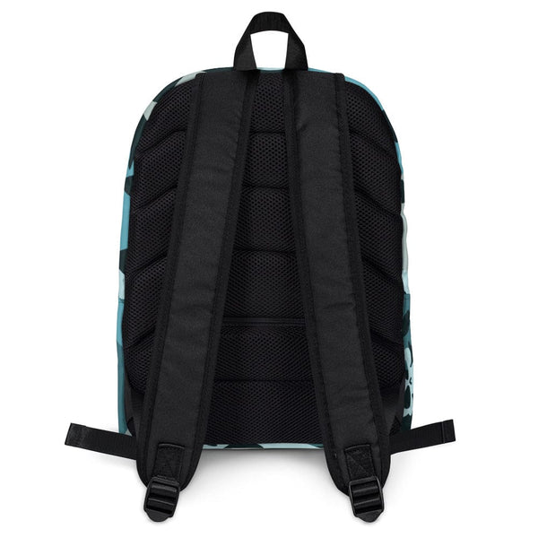 Blue Camo Skull Backpack