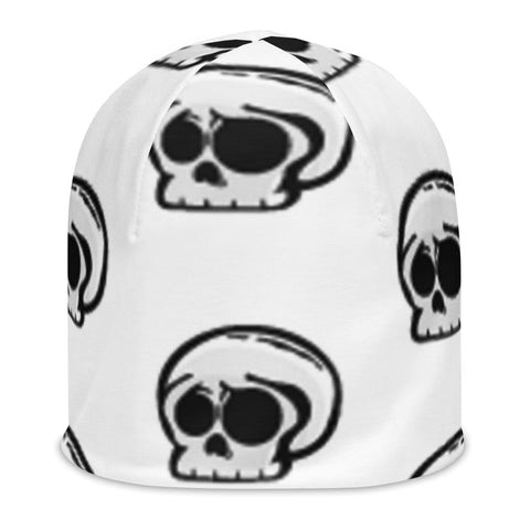 Skull Head All-Over Print Beanie