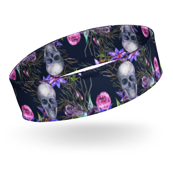 Purple Skull Floral Headband
