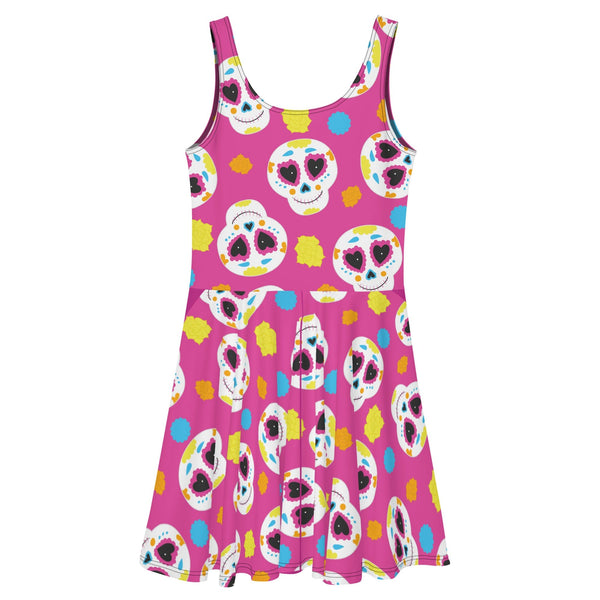 Women's Mexican Sugar Skulls Skater Dress