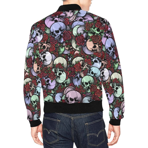 Men's Skulls & Roses Casual Jacket