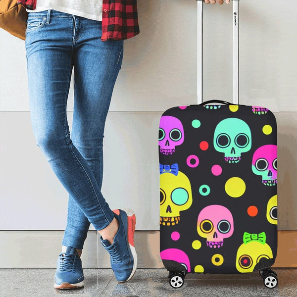 Colorful Skulls Luggage Cover 3 Sizes