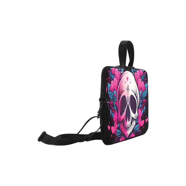 Skull Heart Pink Floral Laptop Classic Sleeve for 15.6" MacBook Air
