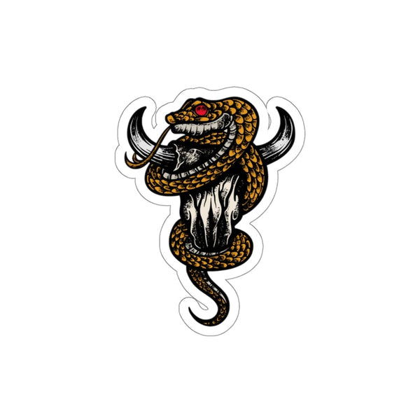 Snake Skull - Original Skull Die-Cut Stickers