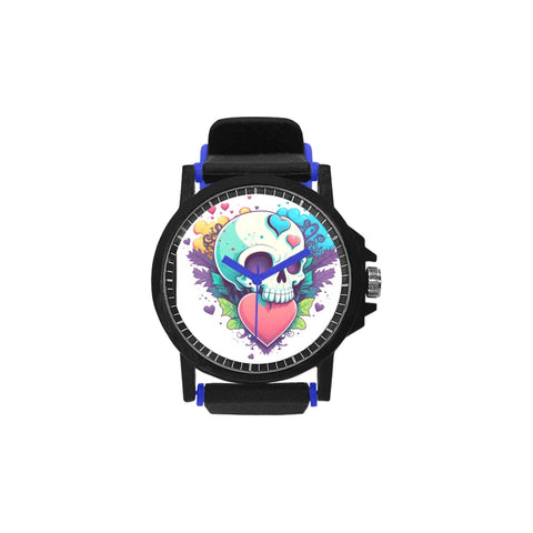 Skull Love Heart Watch 3 Colors Silicone Strap Watch
