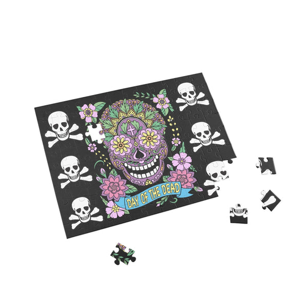Skull & Cross Bones Day Of Dead Puzzle (96, 252, 500, 1000-Piece)