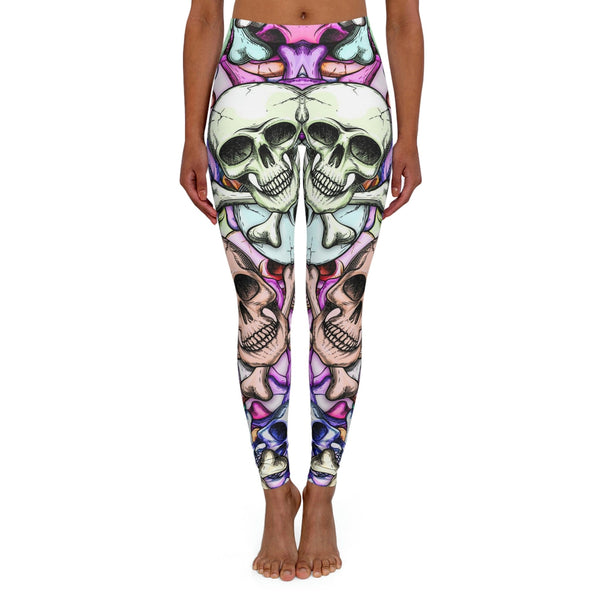 Women's Skulls Pastel Colors Spandex Leggings